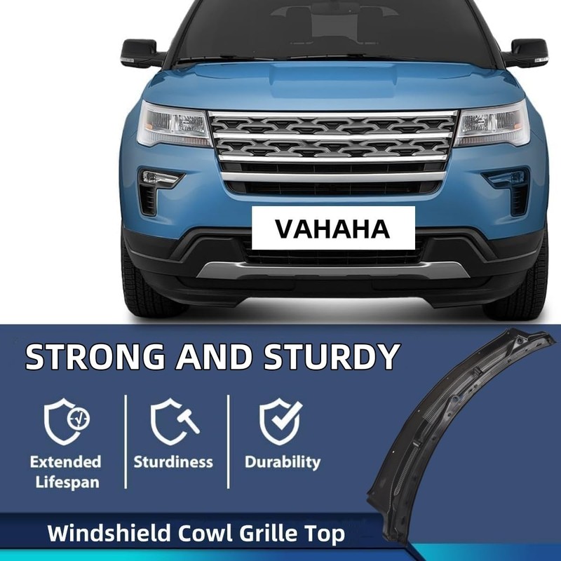 Black Windshield Wiper Cowl Grille Top Replacement for Ford Explorer