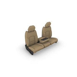 Durafit Seat Covers Made to fit 2004-2008 Ford F150 Xcab Front 40/20/40 Waterproof Endura Seat Covers. C3 TAN