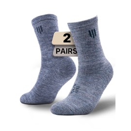 Juclise Alpaca Wool Micro Crew Hiking Socks Midweight Moisture Wicking Anti-blister Cushioned