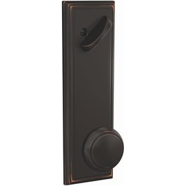 SCHLAGE FCT59AND716ADD FCT59-AND-ADD Custom Andover Single Cylinder Full Plate Interior Pack with Addison Rose - Exterior Handleset Sold Separately