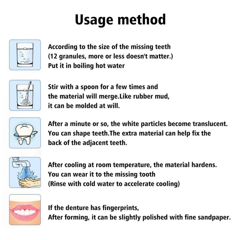 JAWUZ Dental Repair Kit, Make Yourself, Temporary Tooth Repair for