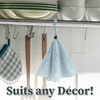 myHomeBody Hand Towels for Bathroom, Kitchen Hand Towels with Hanging