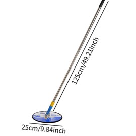 Sharplace Drywall Pole Sander 49inch Round Manual Drywall Sander with Extension Pole 360° Rotation Hand Held Wall Sanding Tool for Walls Ceilings Polishing Painting Projects (Blue)