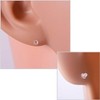 LAURITAMI Clear Earrings Studs Retainers Plastic Pins and Back Rubbers