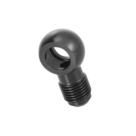 Partuto 1pc Dia.12mm Fuel Banjo Fitting to 6AN Male Flare Adapter Fuel Line Adapter Connector for Car Black 9/16-18 Thread Replacement