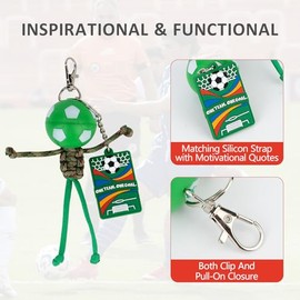 Kauai Sun 6-Piece Soccer Handmade Keychain Set