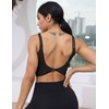 LUYAA - Brasier deportivo para mujer, sin espalda, acolchado, para