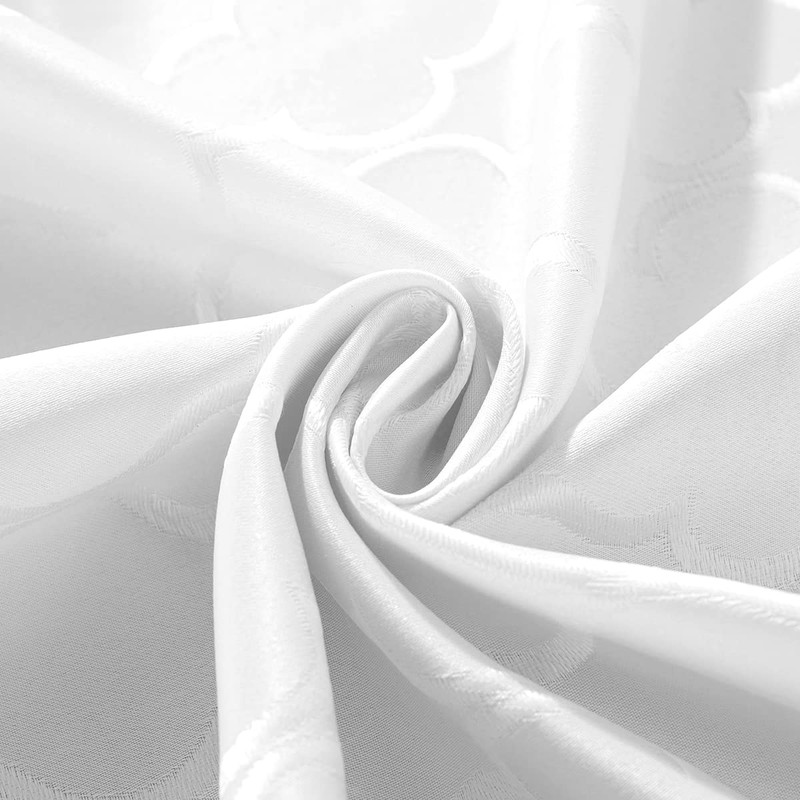 SASTYBALE Jacquard Tablecloth Flower Pattern Polyester Table Cloth Spill Proof