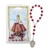 Infant of Prague Chaplet-Ruby