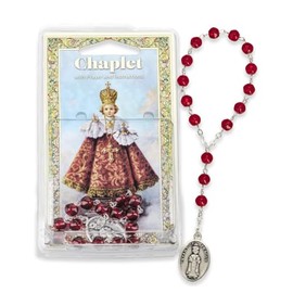Infant of Prague Chaplet-Ruby