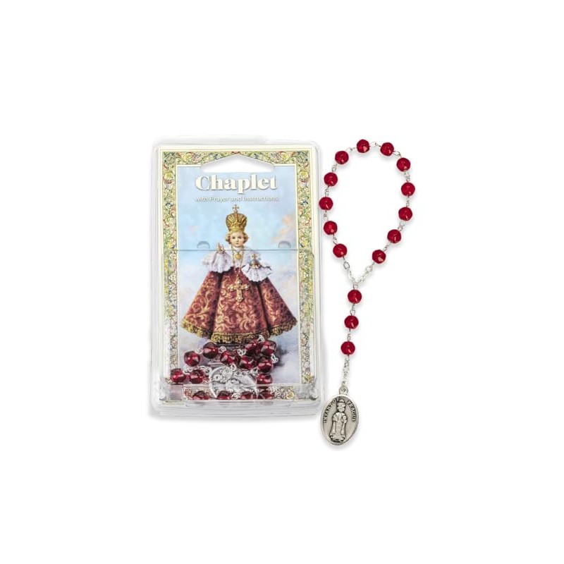 Infant of Prague Chaplet-Ruby