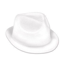 Beistle White Velour Chairman Hat