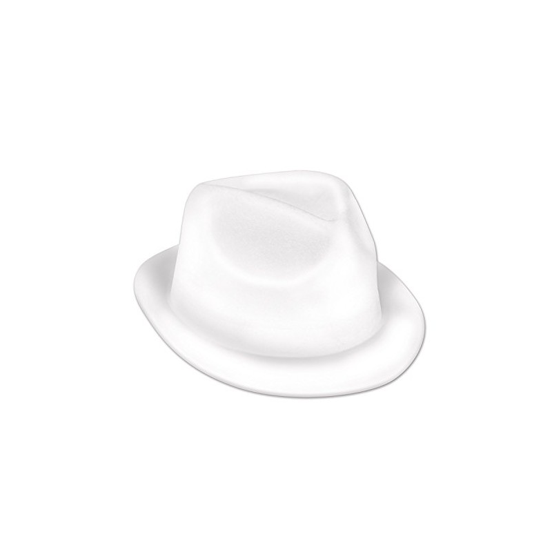 Beistle White Velour Chairman Hat