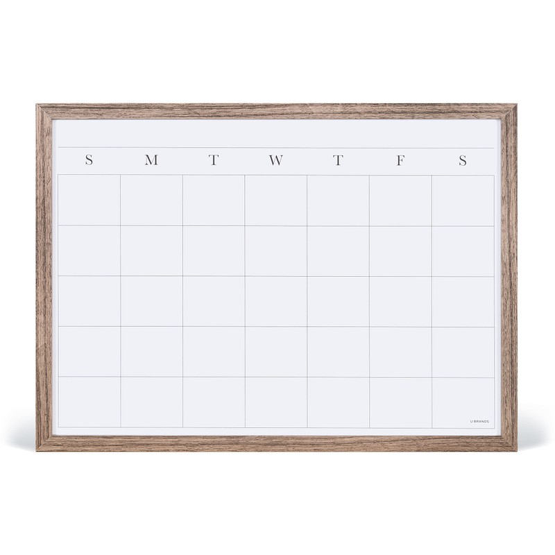 U Brands Decor Organization Center Kit, Rustic Wood Frame (4835U00-01)