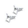 Bitray 2-inch Slide Bolt Latch White Slide Locks for Inside