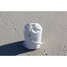 Cotton Single Drawstring Muslin Bags 6"x10" (White Color)-25 Count Pack