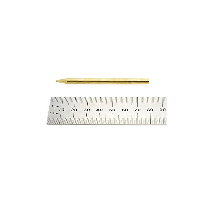 Set of 2 Stainless Steel Paracord Gold, 77 mm, straight