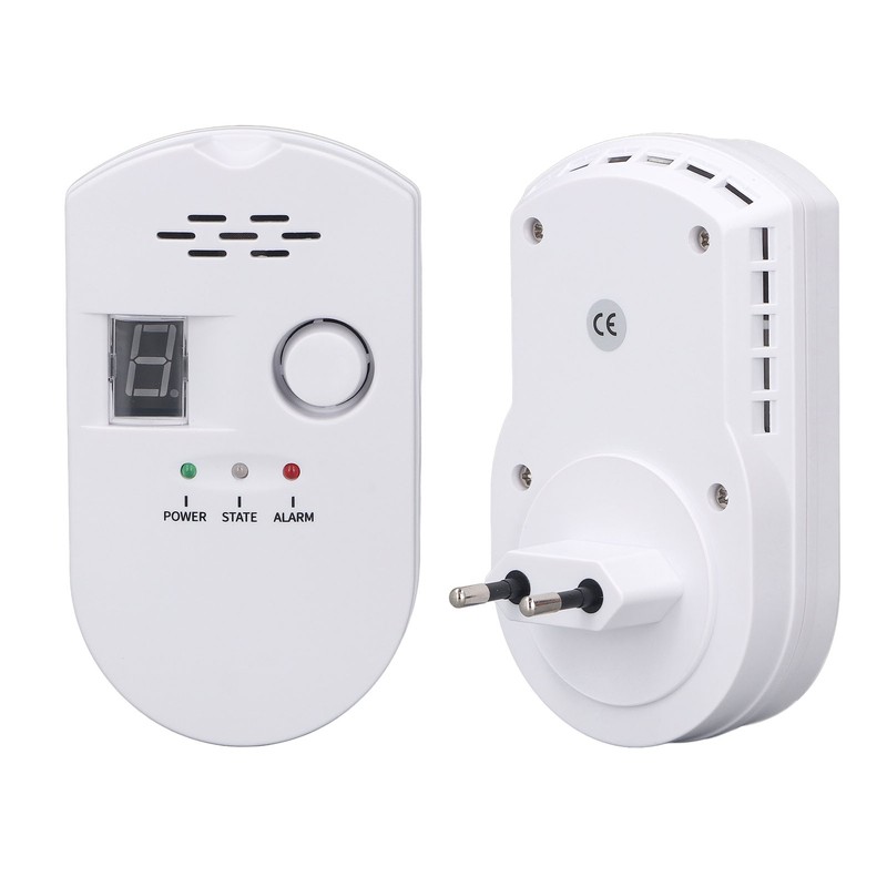 Natural Gas Detector Plug In Ultra Sensitive Digital Display Flammable