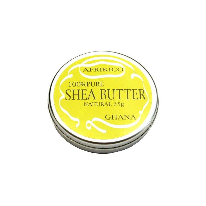 AFRIKICO 100% Pure Shea Butter (Natural, 35g)