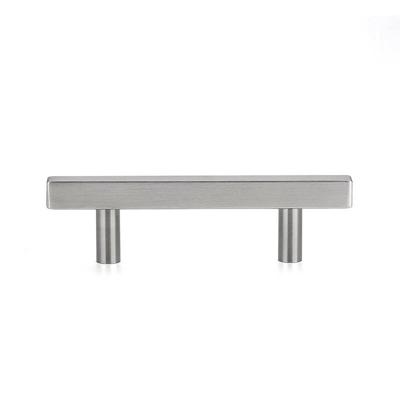 Ravinte 5 Pack 3-3/4 Inch Cabinet Pulls Brushed Nickel Sqaure