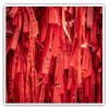 Square Stickers (Set of 2) 7.5cm - Chinese Red Paper