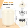 Bibykivn Thermal Food Container - 1200 ml Stainless Steel Heat