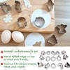 Mini Christmas Cookie Cutters Set 15 Pieces Stainless Steel Cookie