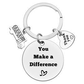 Ximalun Bus Driver Keyring School Bus Driver Appreciation Gifts End of the School Year Gift Back to School Gift Thank You Gift for Bus Driver Christmas Birthday Leaving Retirement Gift