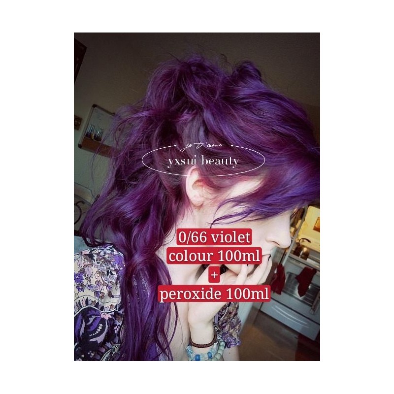 0/66 Purple/Violet Hair Color Dye PROFESSIONAL COLOUR CREAM 100ML