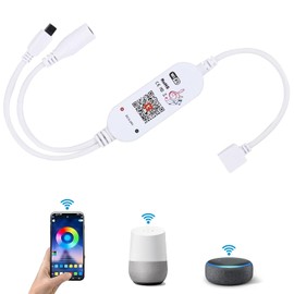 DOSYU RGBW Tira Led Wifi Remoto Controlador Alexa, Google Home, Tuya Compatible, IR Remoto Control Regulable de 4 Pines para Led Tira 5050 3528 2835 Luces Led