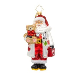 Christopher Radko Hand-Crafted European Glass Christmas Tree Decorative Ornament, Healing Holiday Cheer