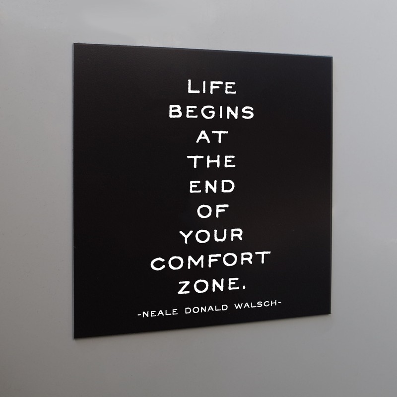 Quotable Magnet - Life begins at the end of your
