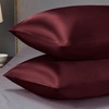Bedsure Satin Pillowcase for Hair and Skin Standard - Burgundy
