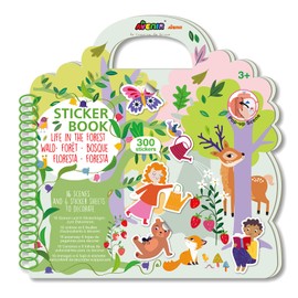 Sticker Paint Books for Kids Forest Designs Paint by Stickers for 3+ Party Birthday Gifts for Kids Sticker Activity Pad for Home and Travel