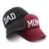 Rivanoer Mom and Dad Hats Fathers Day Dad Gifts Hat