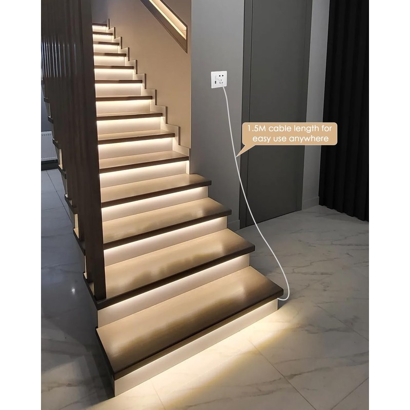 Aclorol USB 5 V COB LED Strip with Motion Sensor