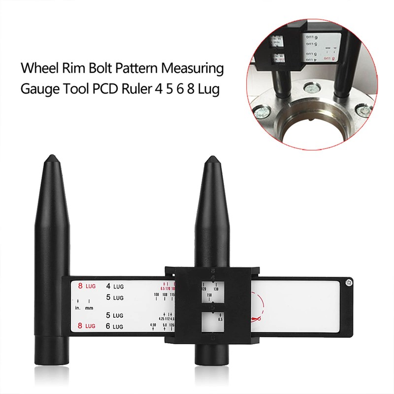 Acouto Wheel Bolt Pattern Tool Car Wheel Rim Bolt Pattern