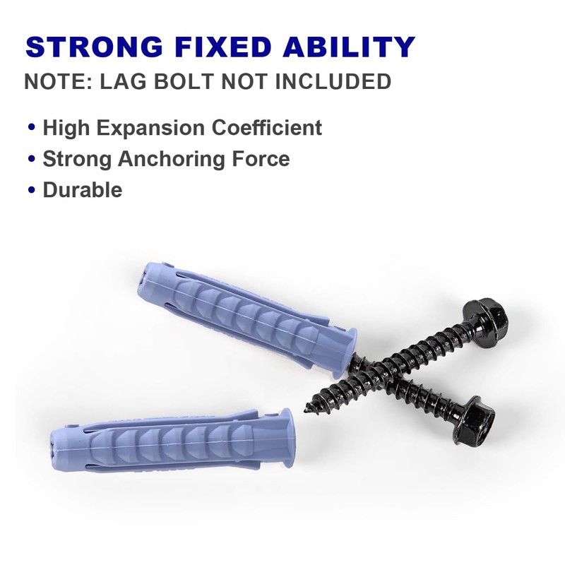 Concrete Wall Anchors for TV Mount Installation - Suitable for