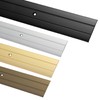 Gedotec Transition Profile for Screwing Aluminium Black 200 cm Length