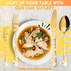 Vilihkc Gold Silverware Flatware Set for 4 Stainless Steel Cutlery