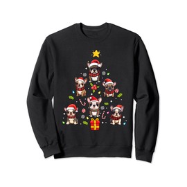 French Bulldog Merry Christmas Tree Dog Ornament Sweatshirt
