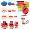 ANCLLO 30pcs Polishing Pad Kit, Sponge and Plush Buffing, Bendable,