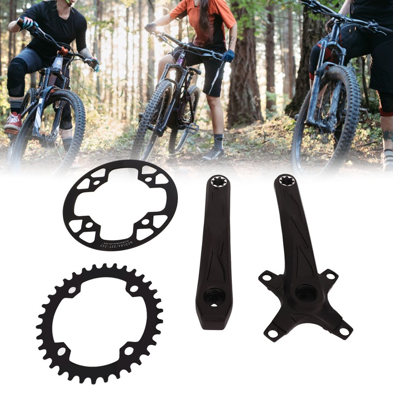 Bike Crankset Mountain Bike Crank Arm Set with 34T Positive