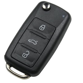 OGGIPRO Car Key Box 3 Buttons HAA Replacement Remote Control for Car Compatible with VW Seat Volkswagen Bora Passat Golf Polo Jetta, Mokka, Opel, Zafira, Astra, Vauxhall, Skoda