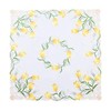 Simhomsen Small Embroidered Tulip Floral Square Tablecloth for Spring and