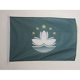 AZ FLAG MACAU FLAG 2' x 3' for outdoor - MACANESE FLAGS 90 x 60 cm - BANNER 2x3 ft Knitted Polyester with rings