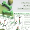 Auroscent Senior Exercise Chair Workout Poster, 30-Day Stretching and Gentle