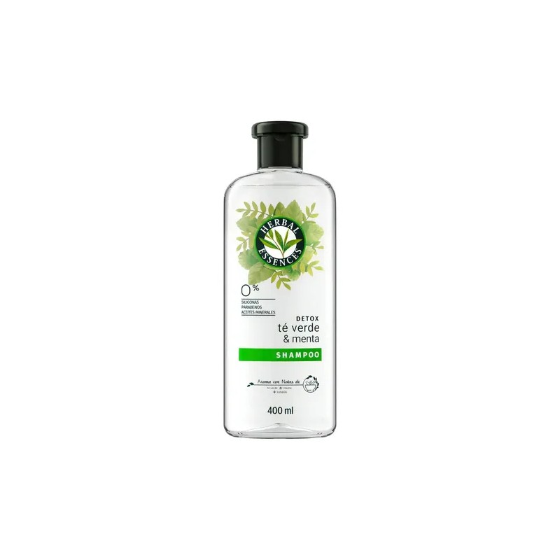 Shampoo Herbal Essences Detox Té verde & menta 400 ml