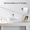 XUJIAHE Toilet Paper Holder, Rustproof Adhesive Toilet Paper Holder, Stainless