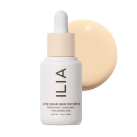 ILIA ILIA - Super Serum Skin Tint SPF 40 | Non-Comedogenic, Vegan, Lightweight to Help Against Blue Light, + Pollution while Hydrating, Smoothing, + Refining (Skye ST.5, 1 fl oz | 30 ml)